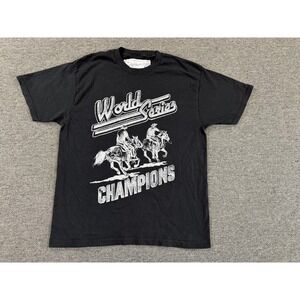 One Of These Days Shirt Mens Medium Black World Series Champions Western Tee
